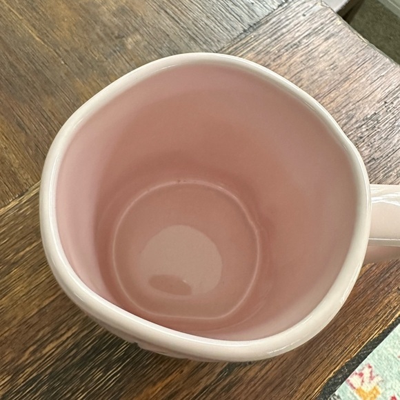Rae Dunn light pink KISS ME coffee mug - Picture 4 of 4